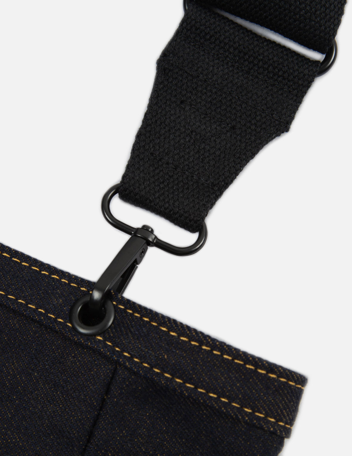 Fabric Blocking Denim Tote Bag