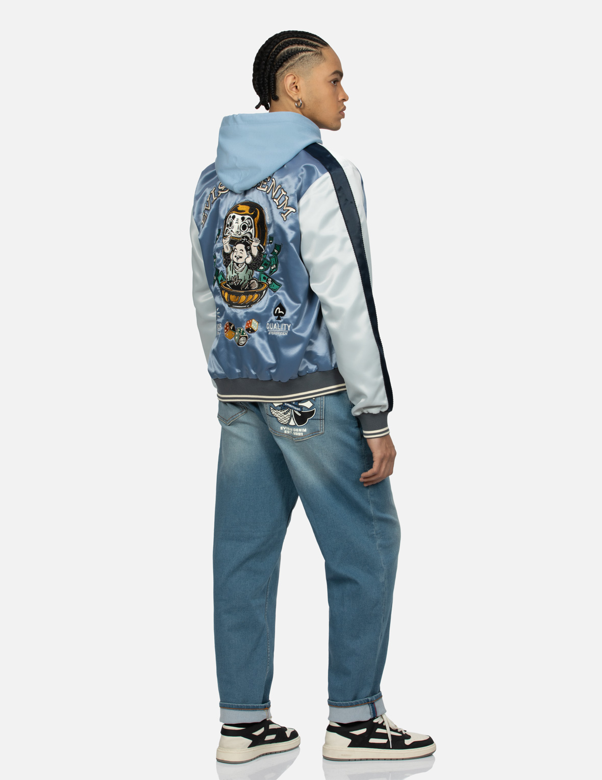 Evisu エヴィスデラックス シルク スカジャン スーベニアジャケット