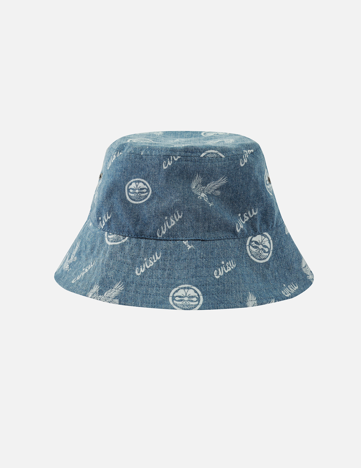 Seagull Embroidery Reversible Bucket Hat